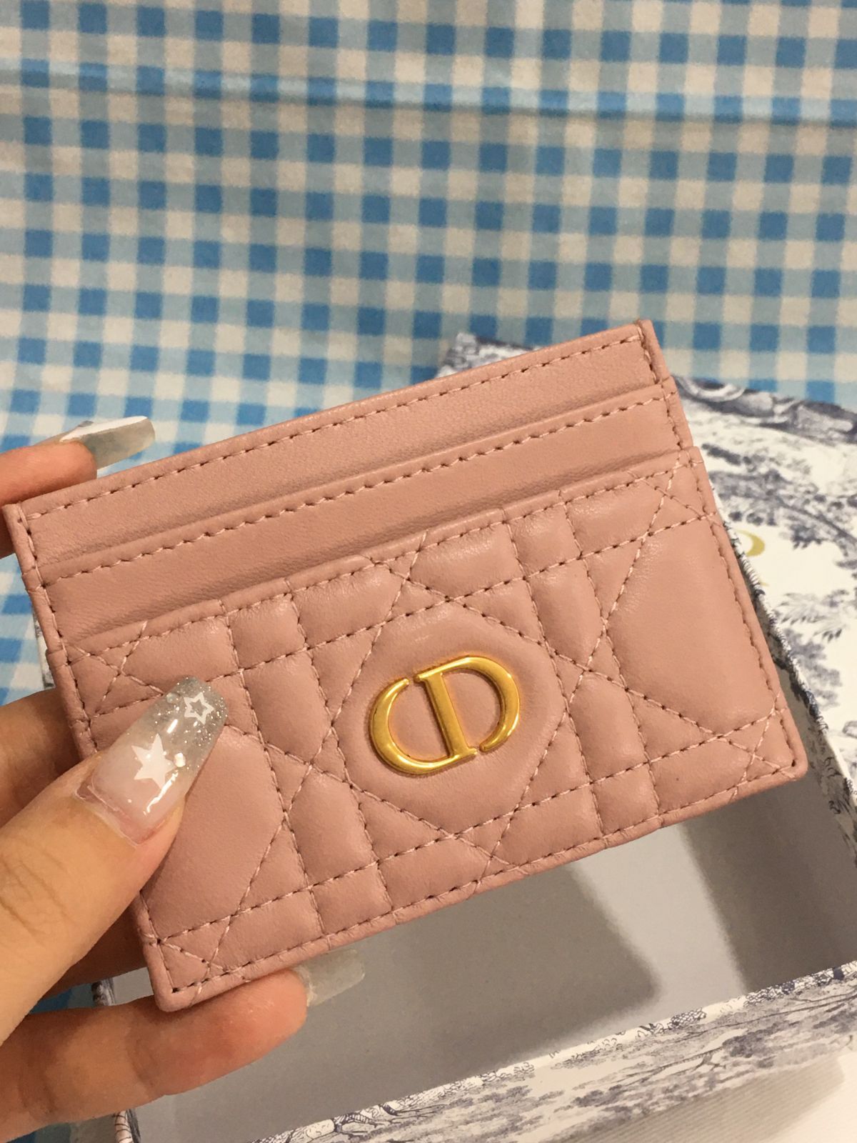 Christian Dior クリスチャンディオール カードケース 名刺入れ 定期入れ カーフレザー ピンク