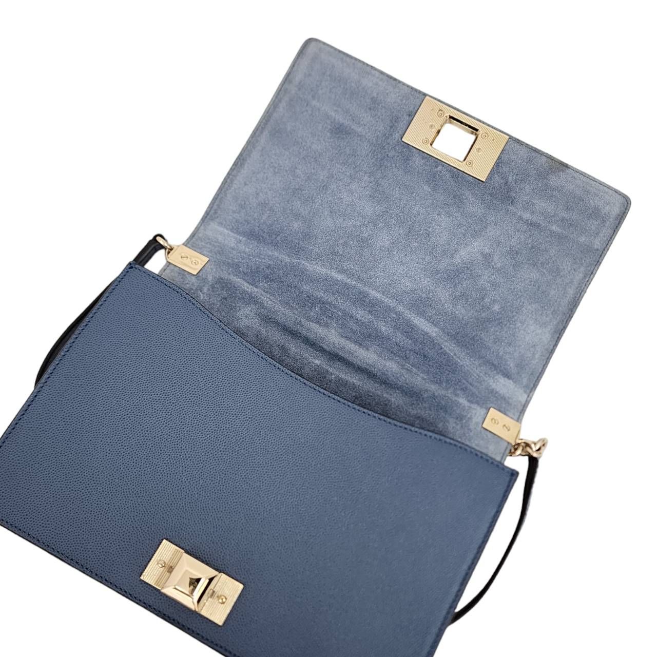 最終価格】FURLA フルラ MIMI ミミ ショルダーバッグ ブルー ネイビー 