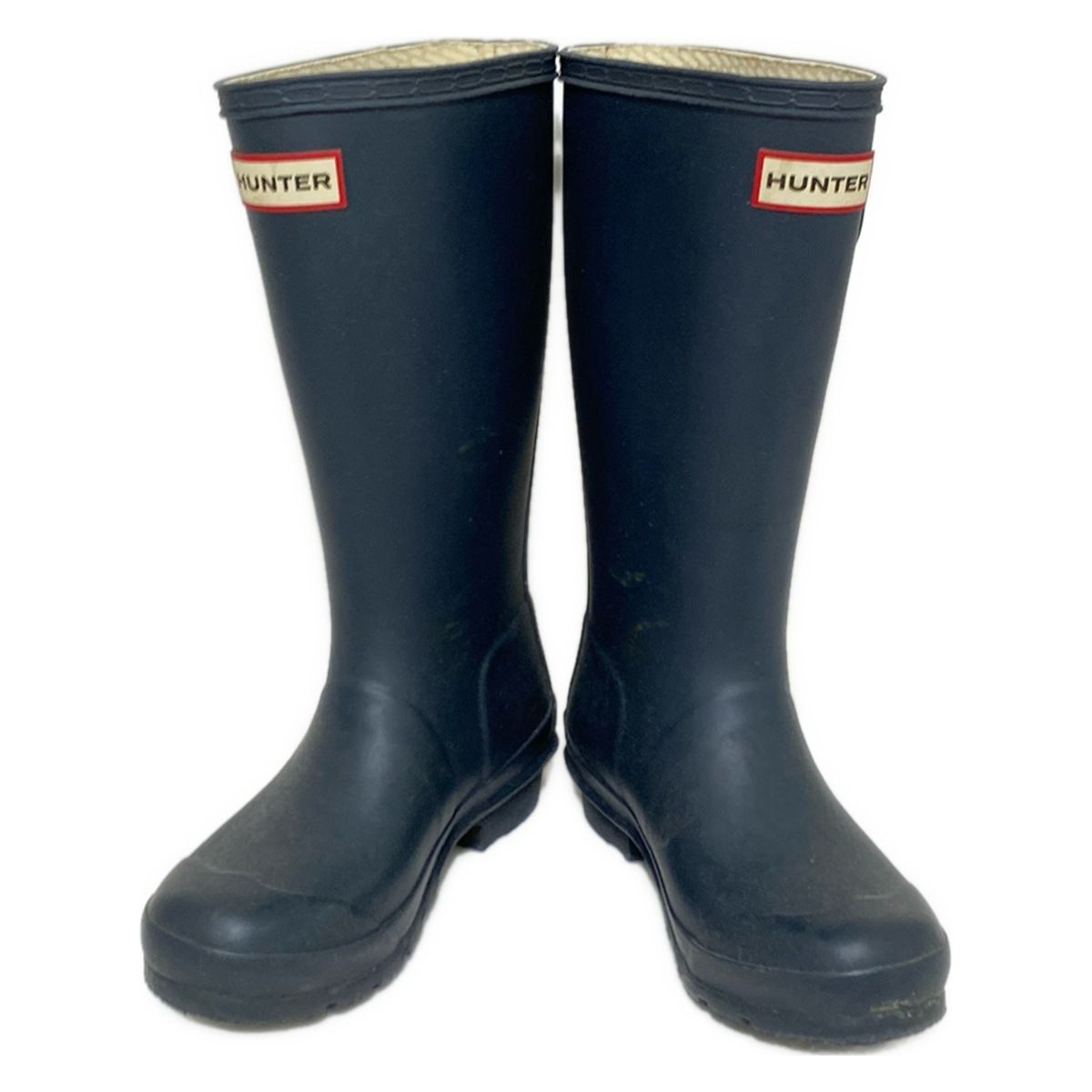HUNTER ハンター レインブーツ UK13 レディース - ネイビー
