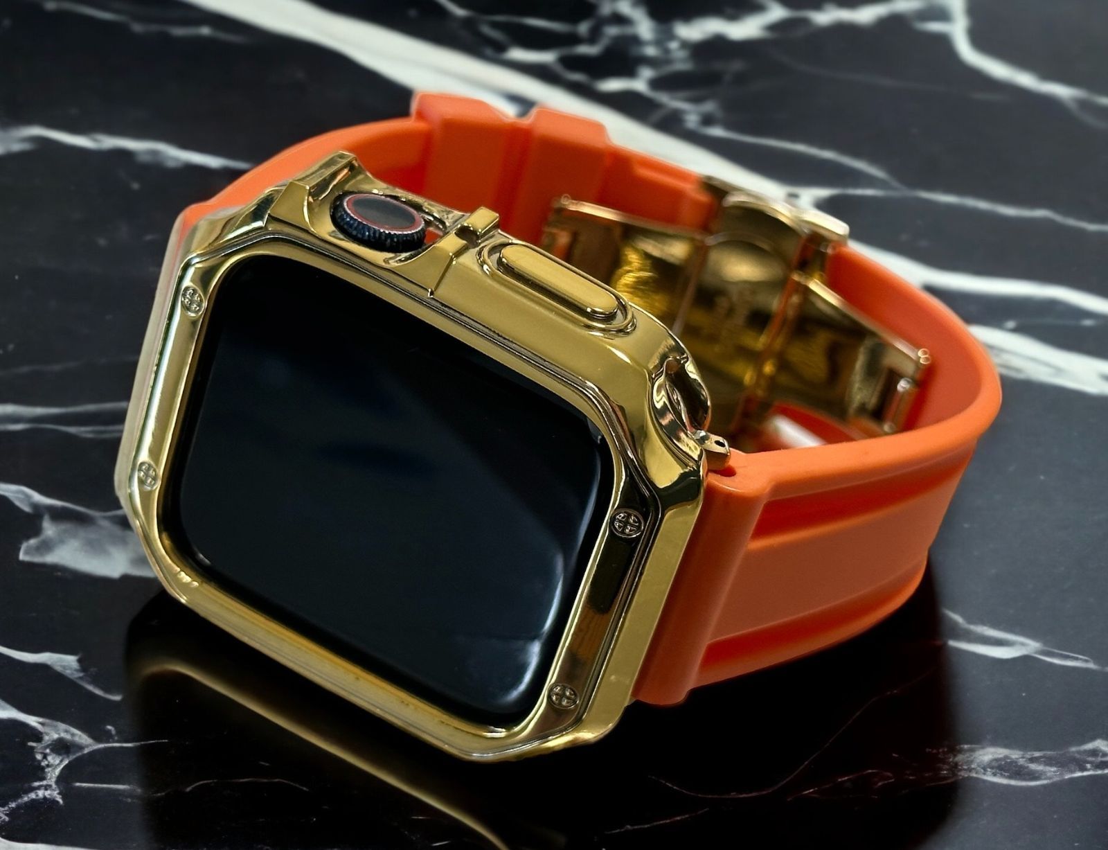 49mm ステンレスケース ウルトラ アップルウォッチ ローズオレンジ 全6  