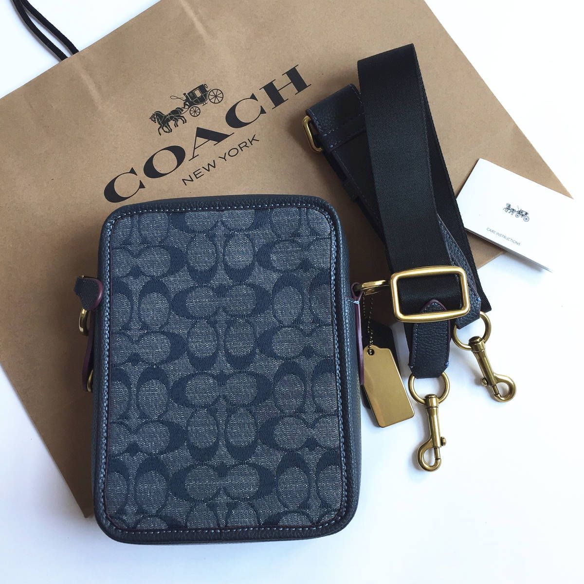 ☆新品☆コーチ/COACH バッグ CG996 デニム ショルダーバッグ ボディーバッグ クロスボディーシグネチャー 斜めがけバッグ - メルカリ