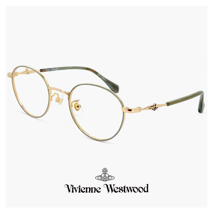 新品】 ヴィヴィヴィアン ウエストウッド メガネ 40-0001 c03 47mm レディース 小さめ Vivienne Westwood 眼鏡 女性  ブランド 小さい 小振り ボストン 型 幅 狭い メガネ フレーム アジアンフィット モデル