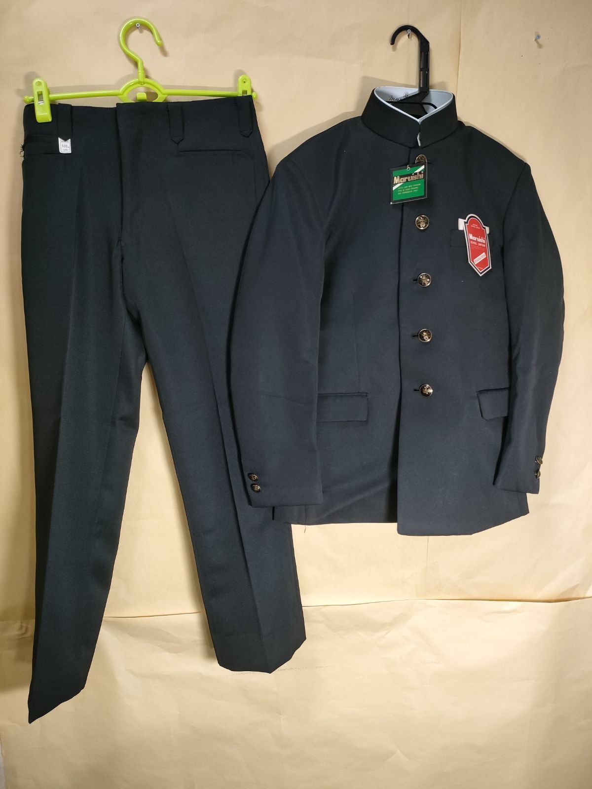 サイズ 160 10号 160サイズ 160センチ 学生服 上下セット 学ラン 詰め襟 詰襟 センチ 制服 中学校 高校