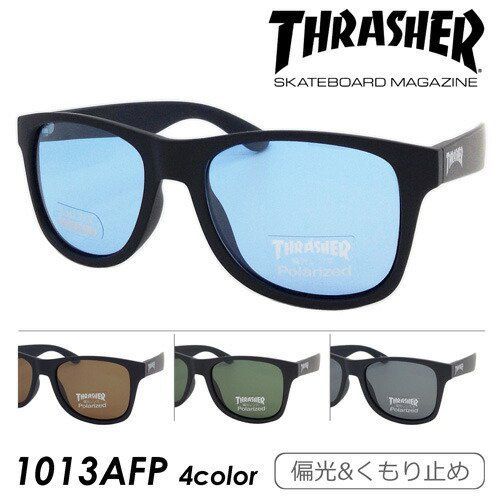 THRASHER スラッシャー 偏光・くもり止めサングラス 1013AFP col.BK-BRP/GNP/LBL/SMP 紫外線 UVカット Polarized Anti-fog 4color