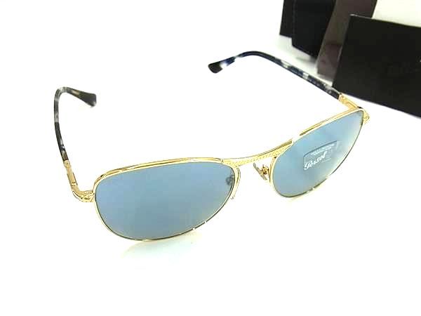 ♥ Persol ペルソール 1002-S サングラス メガネ 眼鏡 レディース メンズ ゴールド系×ブルー系 BN5447