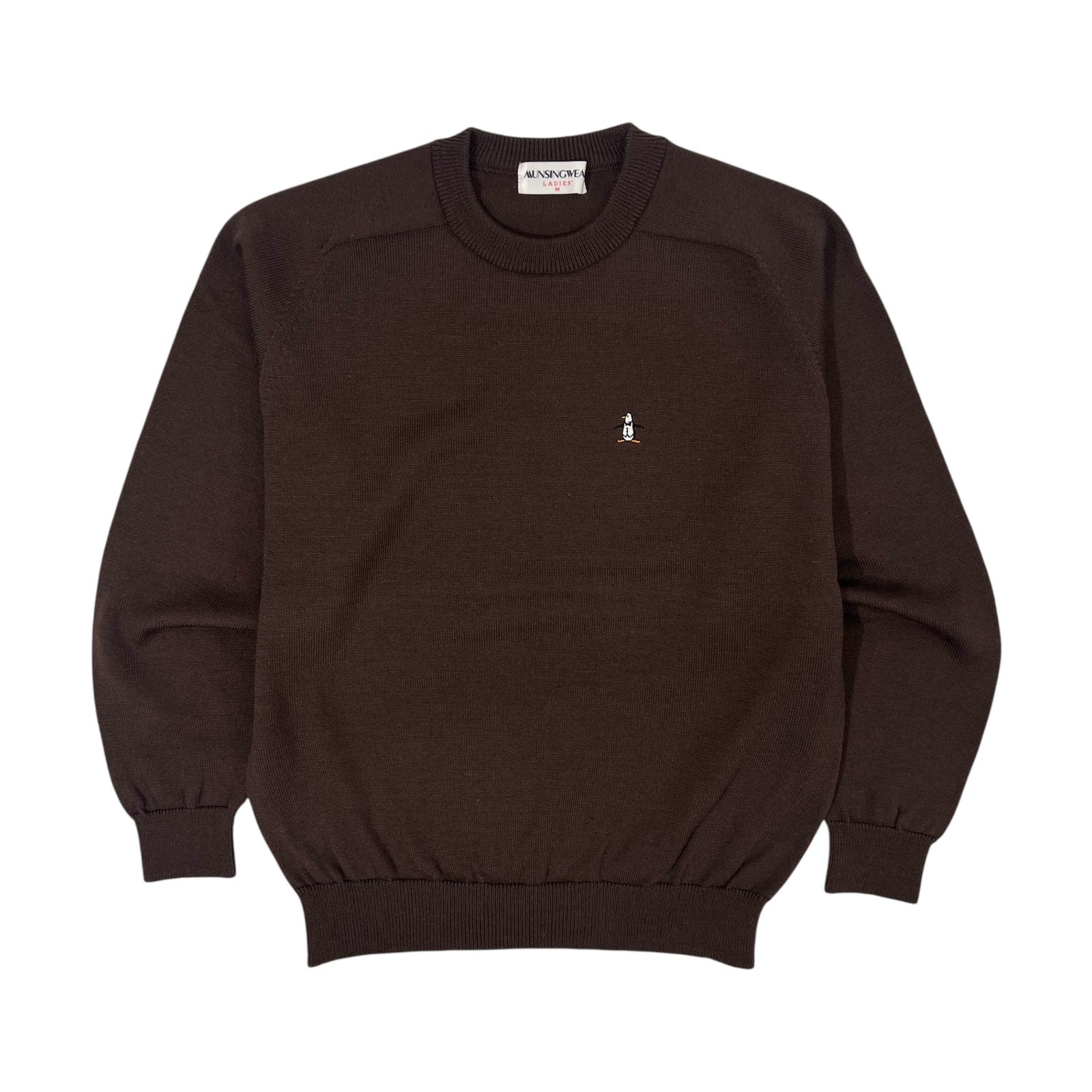 Munsingwear マンシングウェア ワンポイント刺繍 ウールニット 