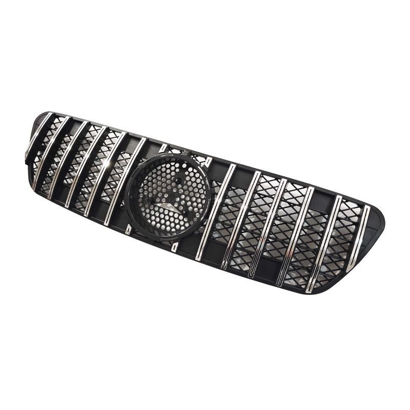 1998-2004年 メルセデス ベンツ MLW163 中网グリル GTデザイン 原車替換え用 ABS製 簡単取り付け FFCRYSTALESIA_COM