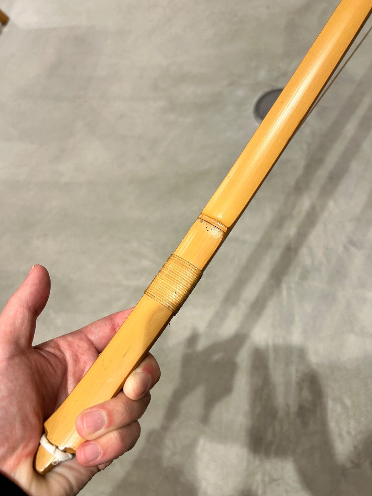 弓道 弓 竹弓 並寸 14.5キロ 一燈斎 中古 並寸 竹弓 弓道 - 煤竹 特製 