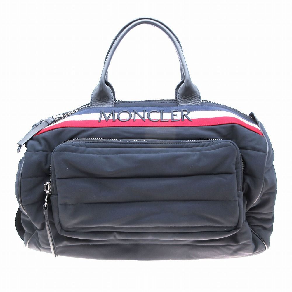 MONCLER モンクレール KUNLUM トリコロールロゴ ボストンバッグ MONCLER モンクレール KUNLUM トリコロールロゴ ボストンバッグ