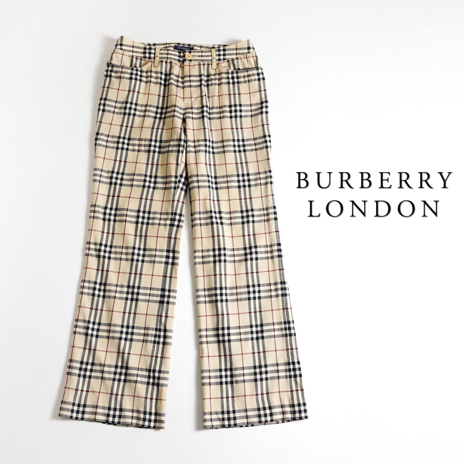 706y*BURBERRY LONDON バーバリーロンドン ウール素材 ノバチェック