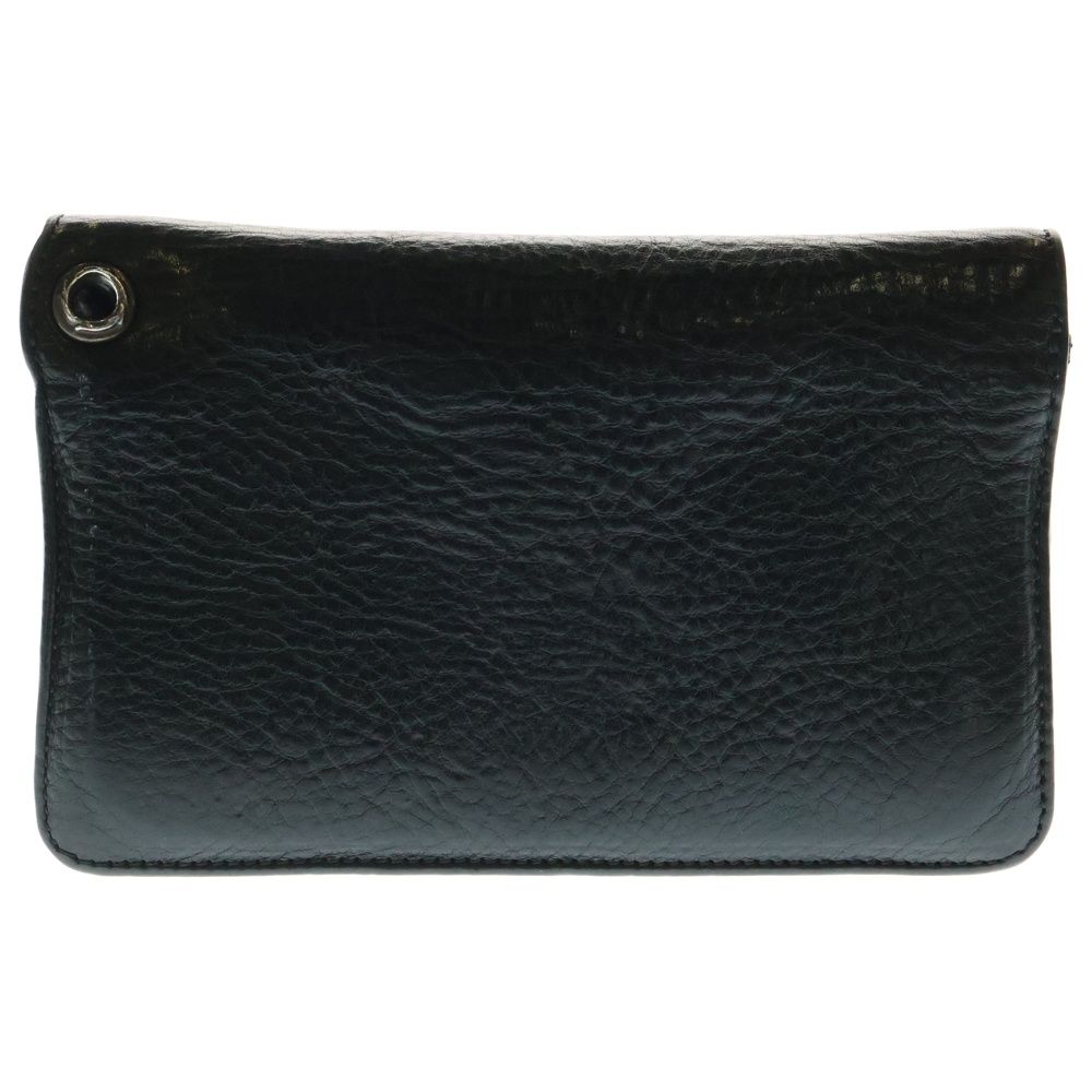CHROME HEARTS クロムハーツ 2ZIP 2ジップ クロスボールボタンレザーウォレット 財布 ブラック BCA363