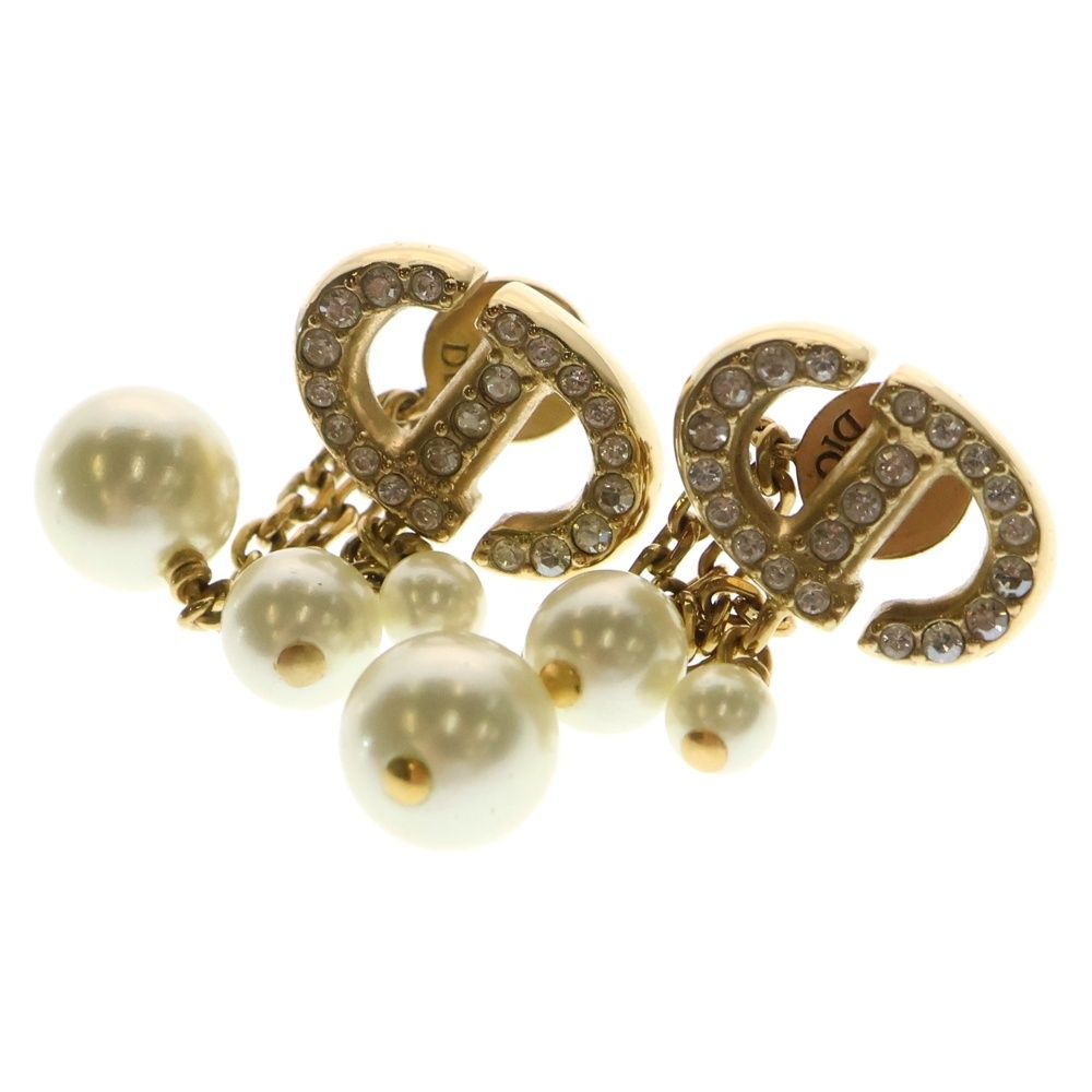 DIOR (ディオール) CDロゴ フェイクパールピアス イヤー