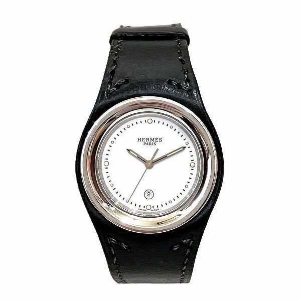 エルメス Hermes アーネ HA1.410 クォーツ ブラック 時計 腕時計 ボーイズ