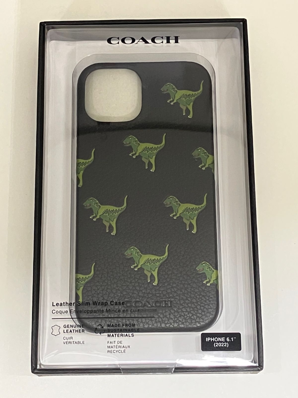COACH レキシー 恐竜柄 iPhone15用 COACH - 新品 コーチ Coach レキシー iPhone16 ケース かわいい
