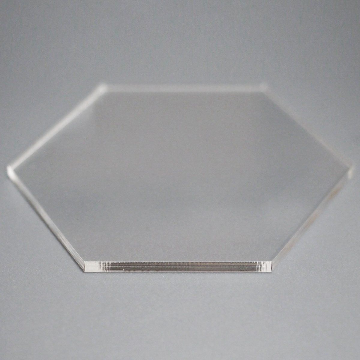透明 アクリル 3mm厚 正六角形 8cmサイズ 10個セット - メルカリ