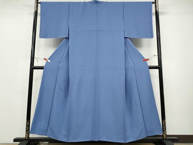 平和屋着物●上質な色無地 青藤色