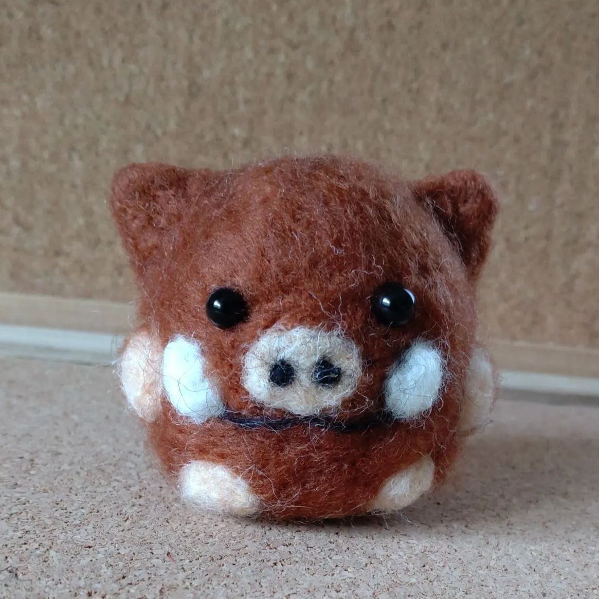 ゆる〜い干支シリーズ 亥 猪 羊毛フェルト作品 ハンドメイド