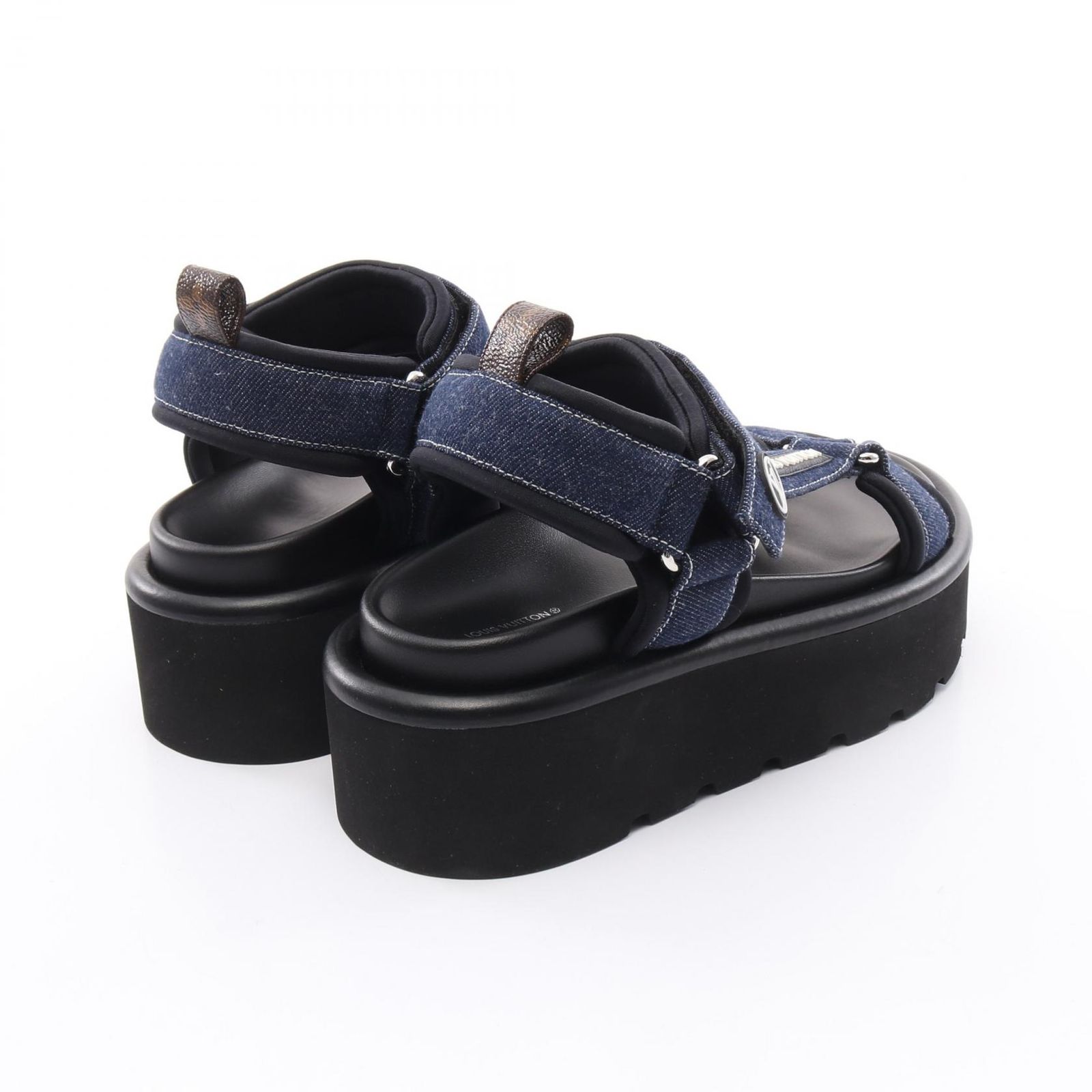 Louis Vuitton デニム サンダル ヴィトン Louis Vuitton モノグラム