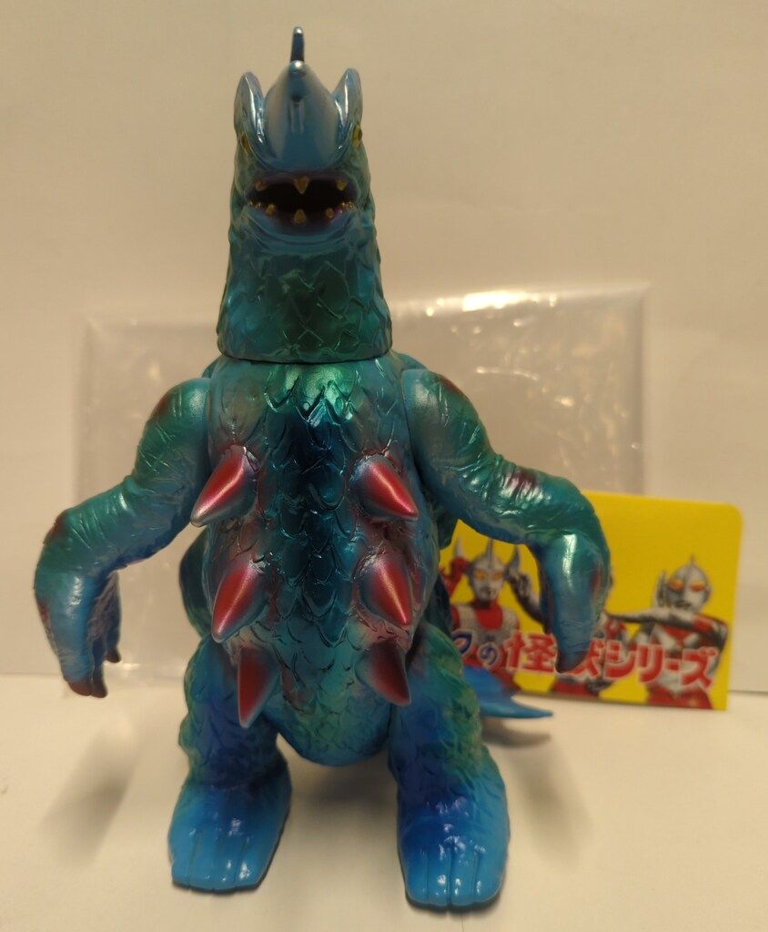 ブルマァク ブルマァクの怪獣シリーズ ウルトラマンA ガラン 肌色成型 水色くるみ塗装 メタリックグリーン・赤・ブルー