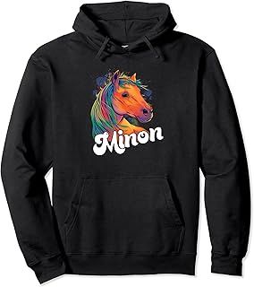 MINON - Cute Boy Name with beautiful Horse パーカー