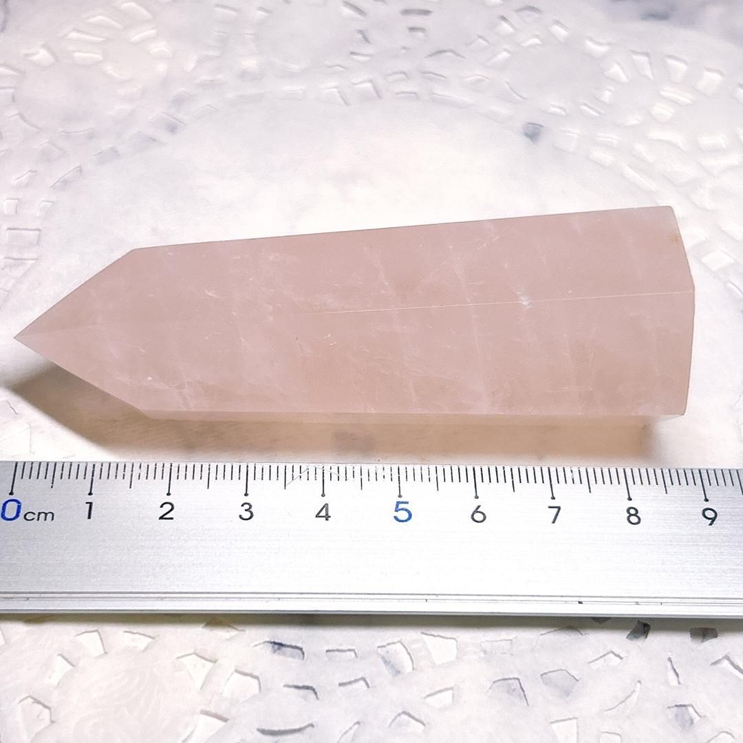 E12699】ローズクォーツ＊ポイント＊紅水晶＊天然石＊パワーストーン