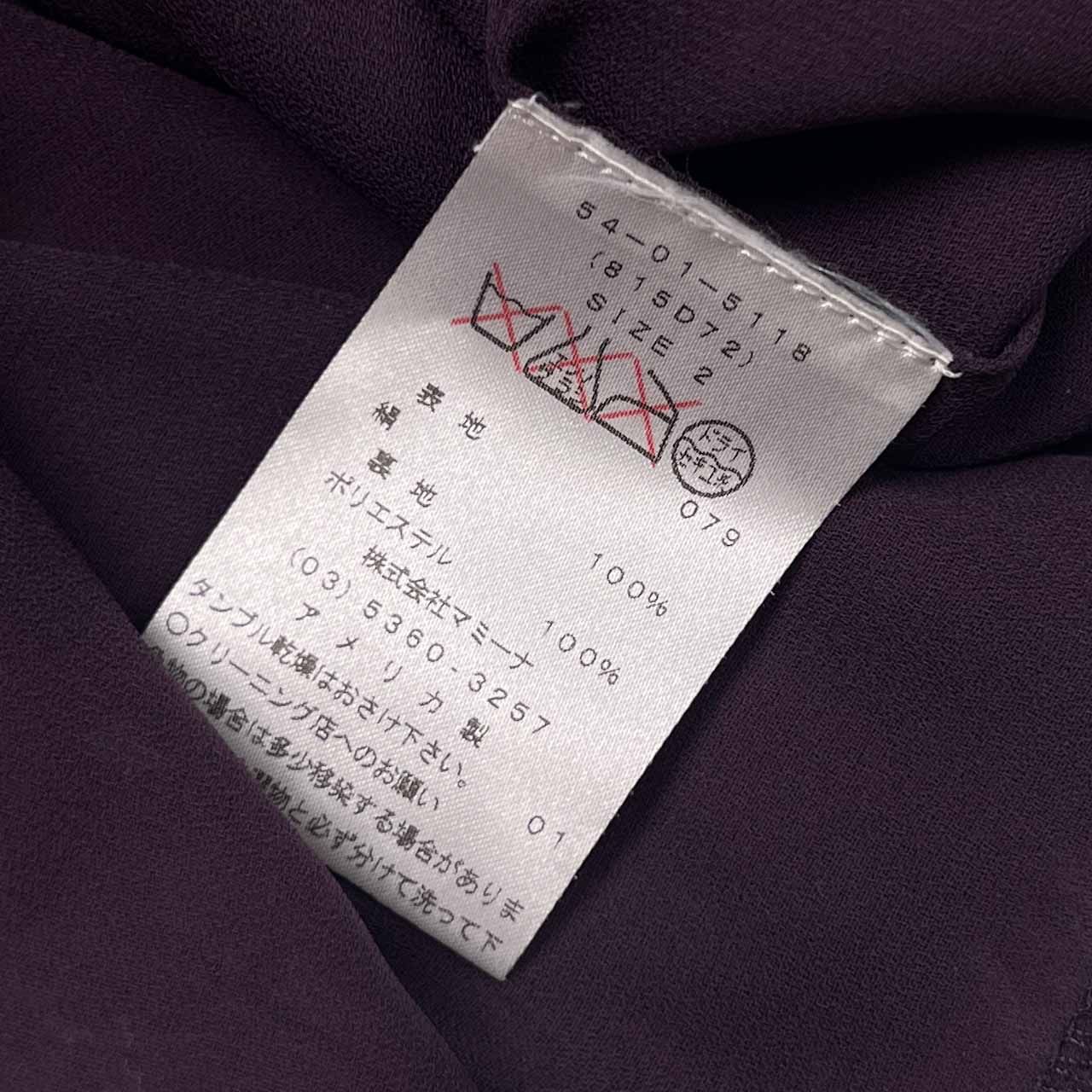USA製 シルク100% ANNA SUI アナスイ 花柄 ノースリーブ