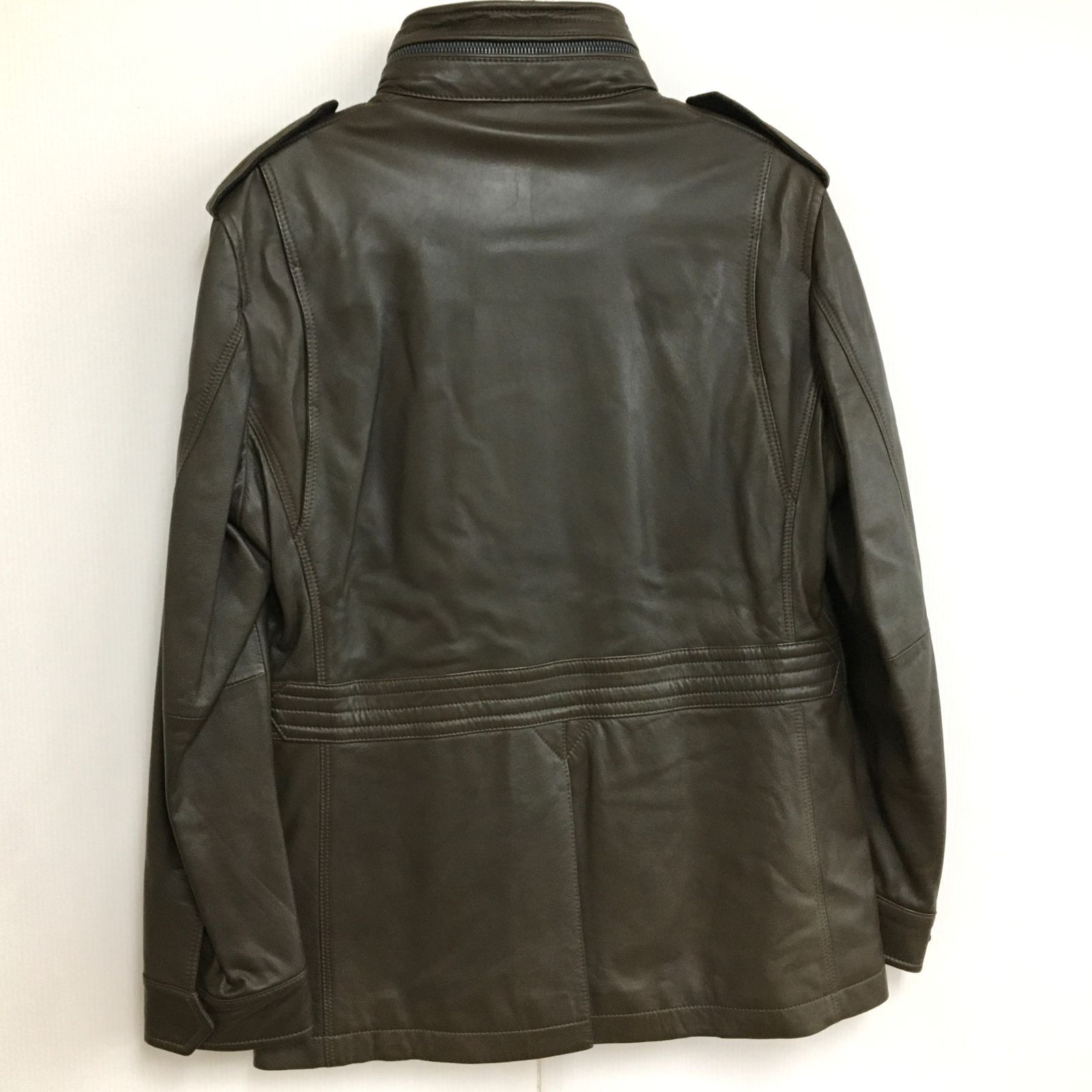 美品✨️ DURBAN 羊革 ラムレザーコート 裏地千鳥 ブラック LL D'URBAN - DURBAN 最高級ラムレザージャケット テーラード