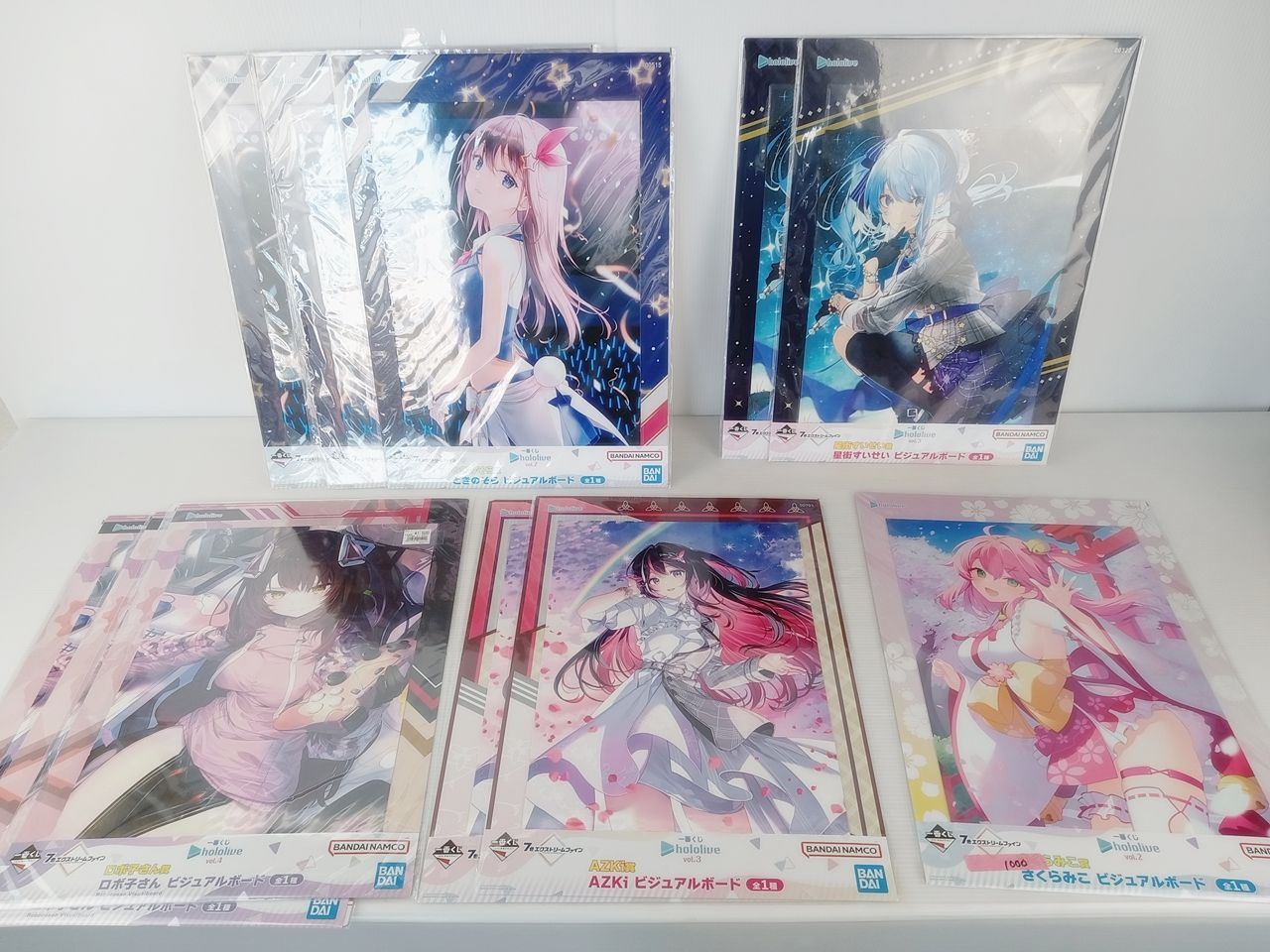 ホロライブ 一番くじ ビジュアルボード 0期生セット 新品】ホロライブ 1番くじ ビジュアルボード 0期生全揃 未使用未