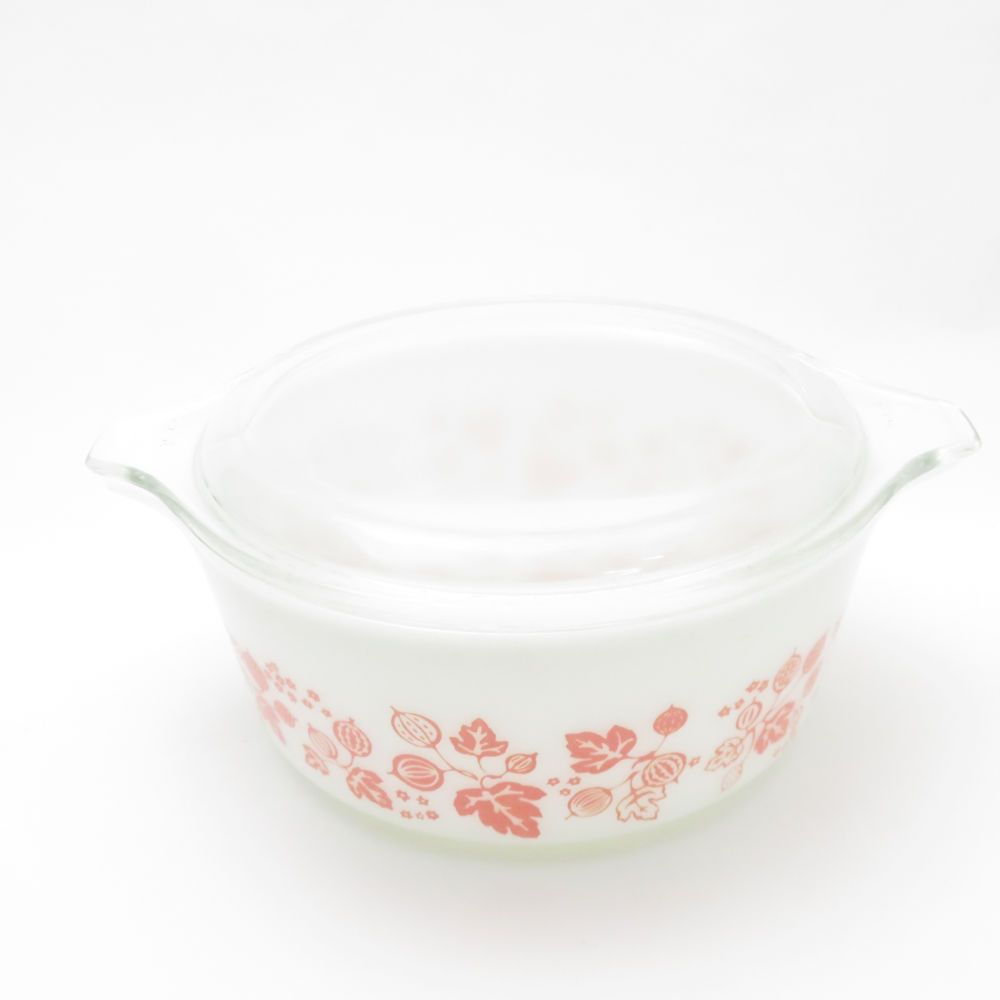 美品 PYREX パイレックス グースベリー キャセロール ミルクガラス 鍋 皿 保存容器 料理 米 USA ヴィンテージ SU7876A2 -  メルカリ