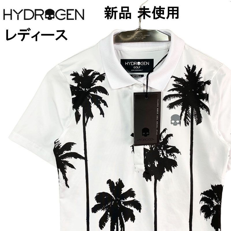 新品未使用】HYDROGEN ハイドロゲン 半袖ポロシャツ ホワイト系 SMALL ...