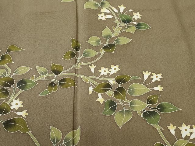 平和屋着物□本加賀友禅作家 金丸修一 訪問着 枝花文 暈