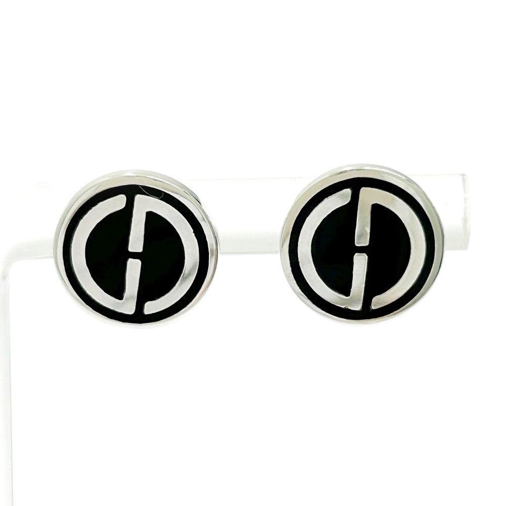 中古】【箱付き】 GUCCI グッチ シルバー Gロゴ ラウンド ピアス