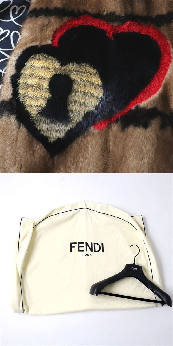 極美◎正規 FENDI フェンディ FNE16G A3HU F13R2 レディース ミンク 