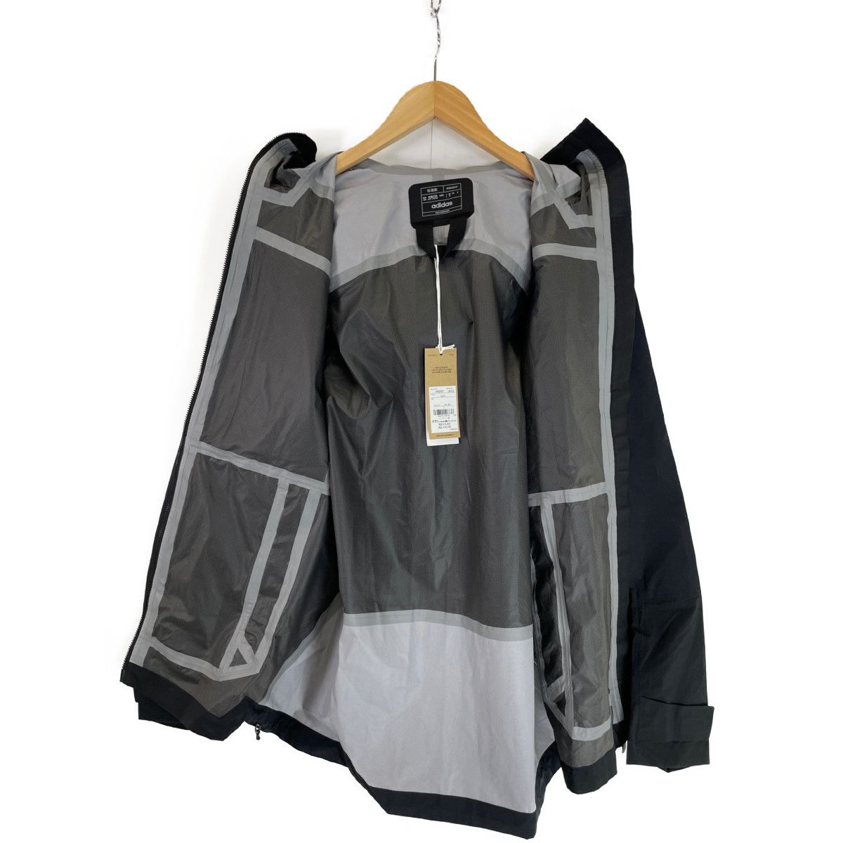 アディダス HN2921 ブラック テレックス Xploric RAIN. RDY ハイキングジャケット L765cm身幅