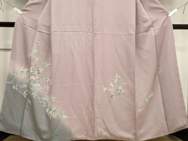 平和屋着物□訪問着 枝花文 暈し染め 金彩 正絹 逸品 未使用  