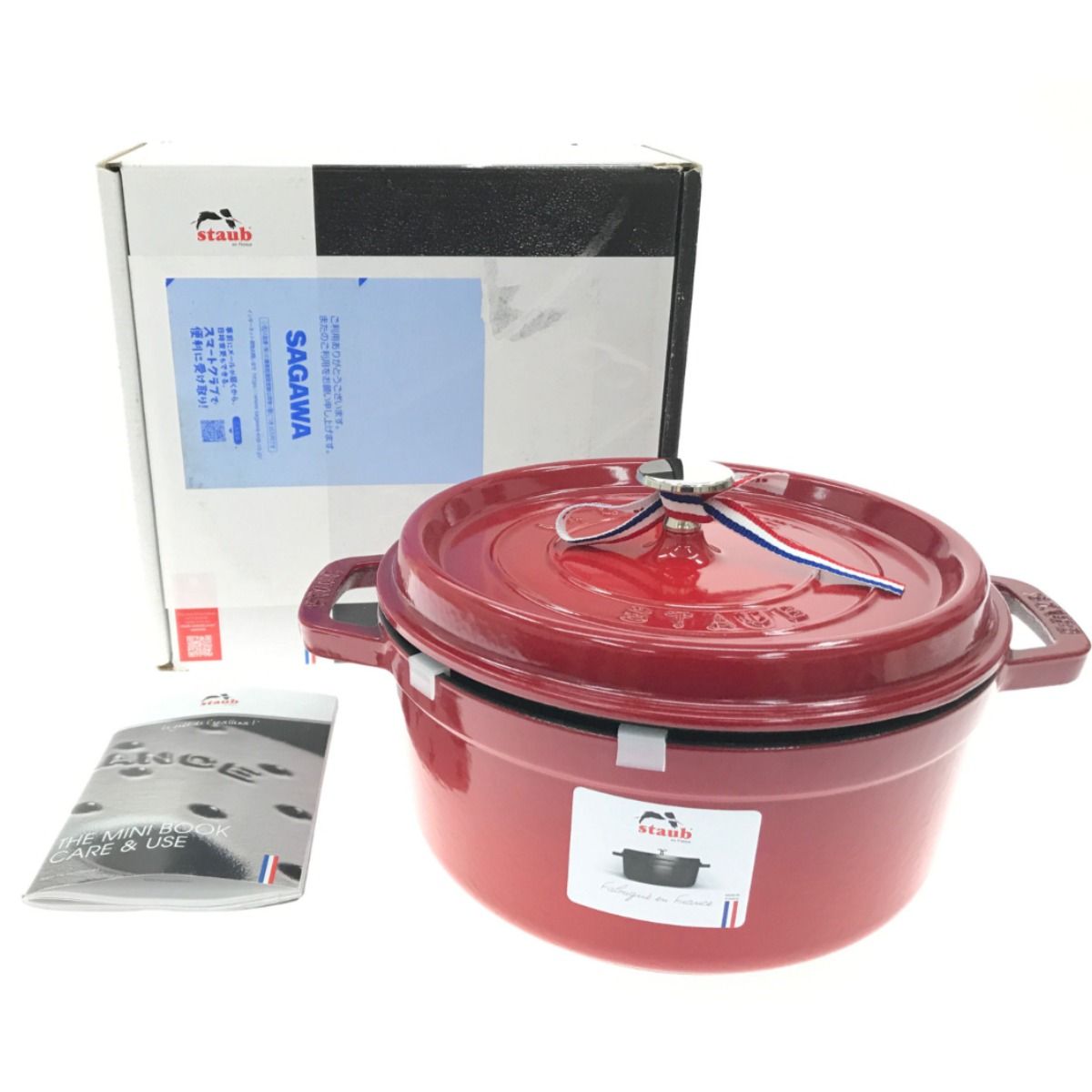 ▽▽STAUB ストウブ ピコ ココット ラウンド チェリー 24cm 3.7l 40509