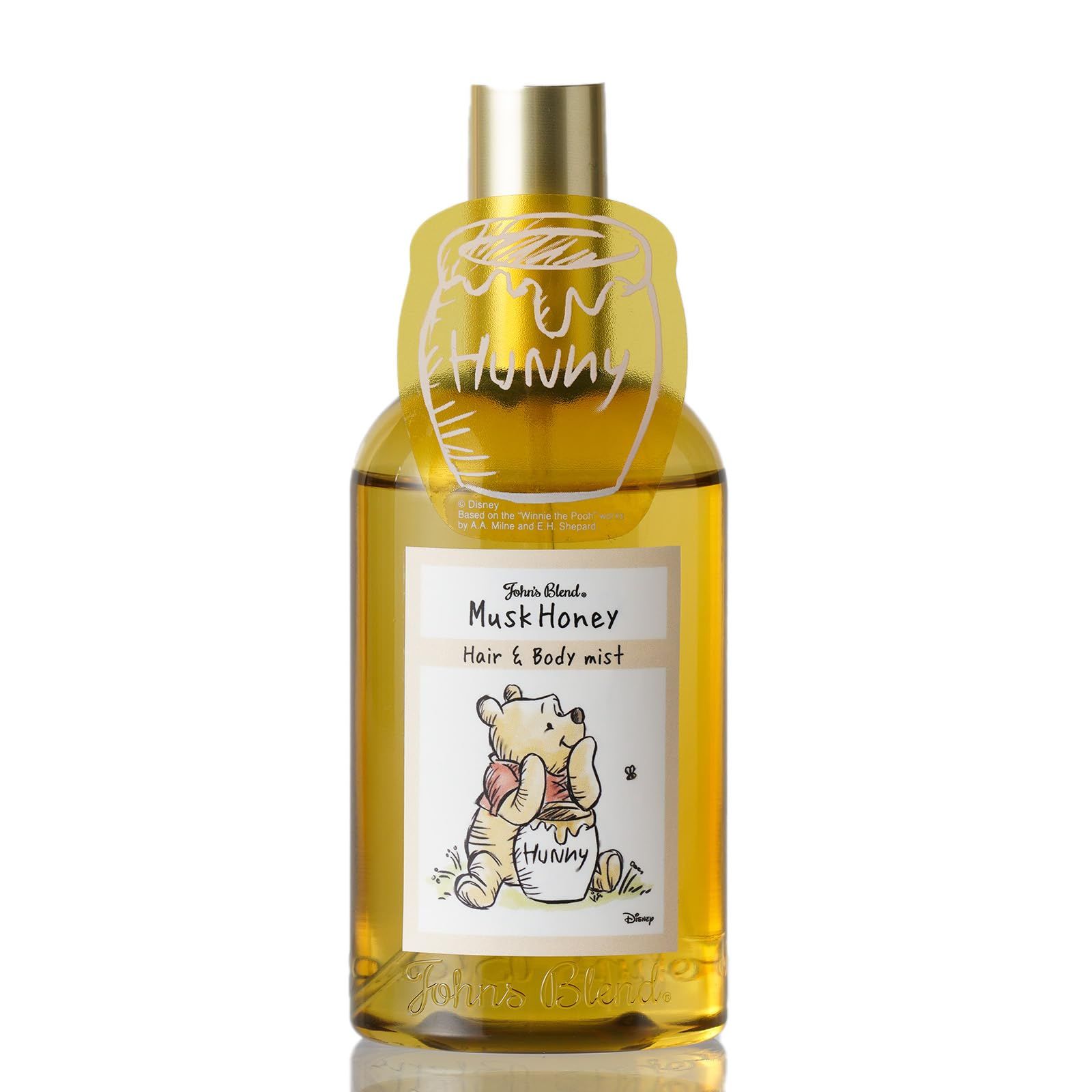 John's Blend(ジョンズブレンド) ヘアu0026ボディミスト ディズニー くまのプーさん ムスクハニー 110mL OA-JOD-27-1 