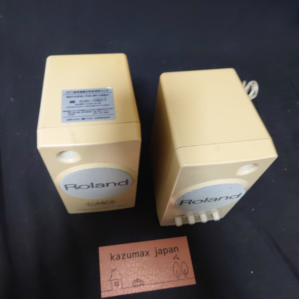 Roland　ローランド　MA-4　ステレオマイクロモニター　中古品 美品】ローランドMA-4 マイクロモニタースピーカー - メルカリ