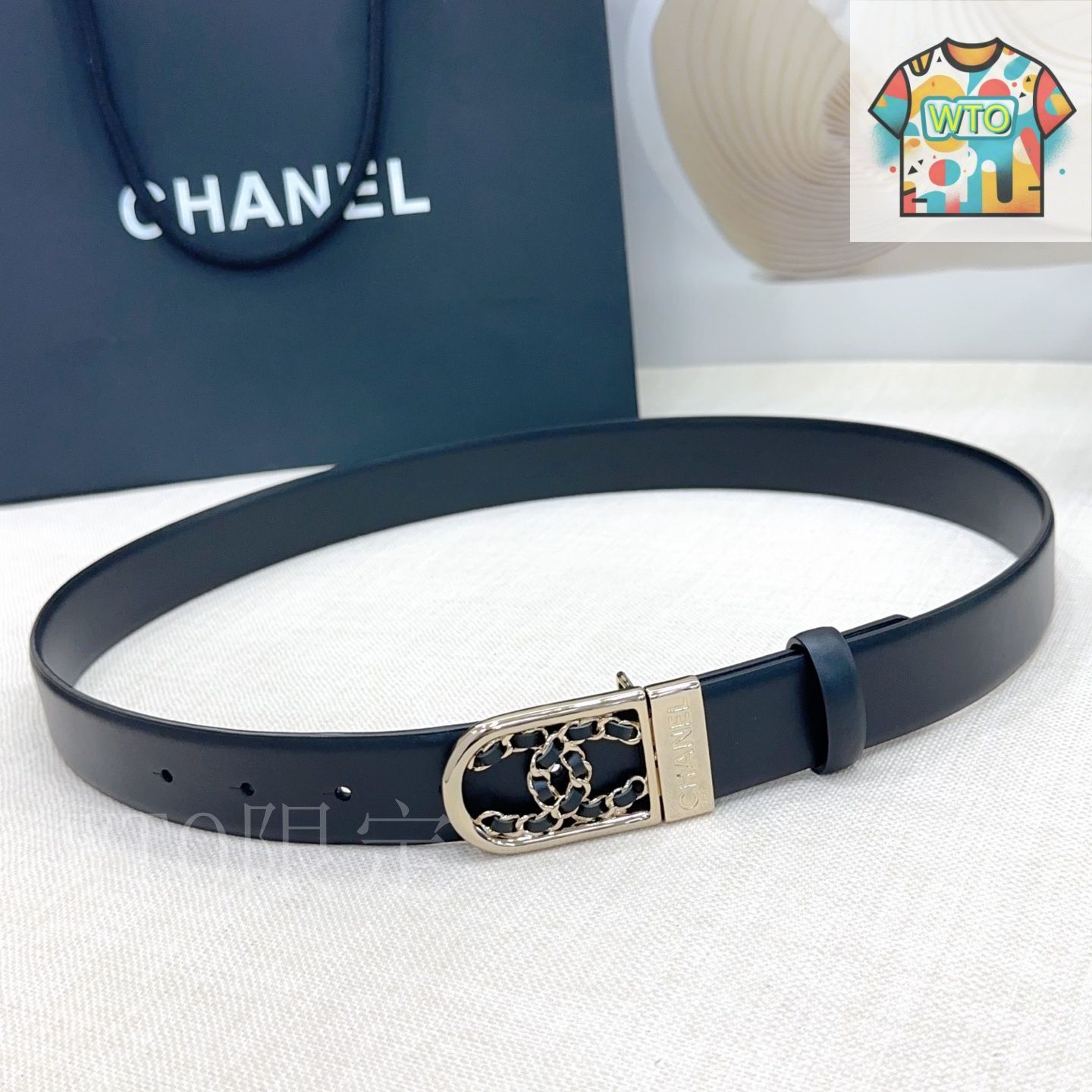 今日特価】Chanel ダブルフェイスレザーベルト-3 - メルカリ