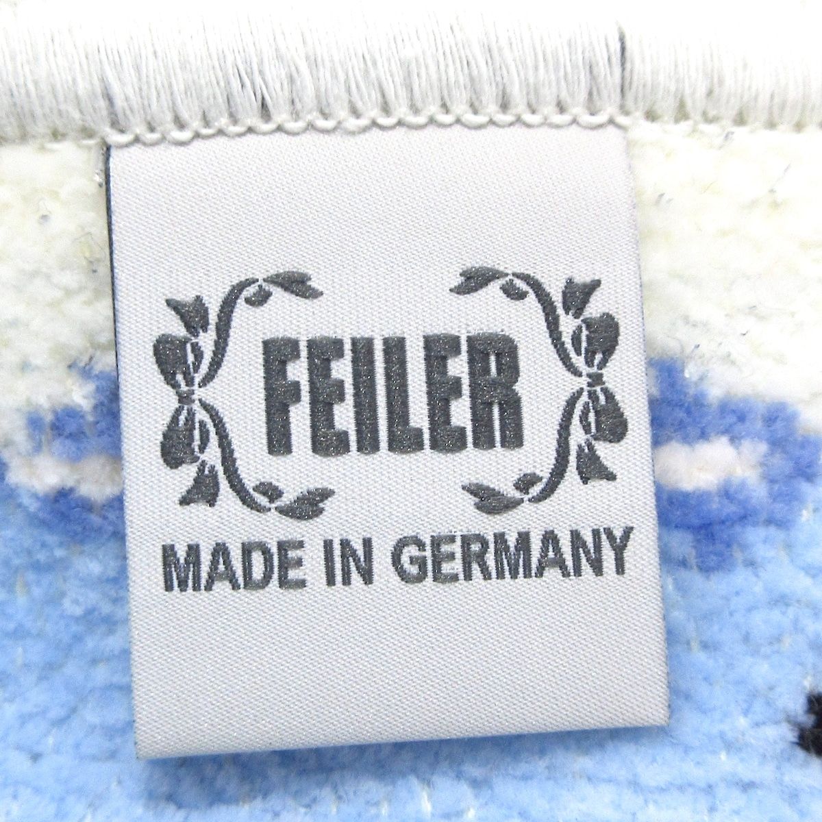 FEILER(フェイラー) 小物新品同様 - ペールブルー×黒×マルチ