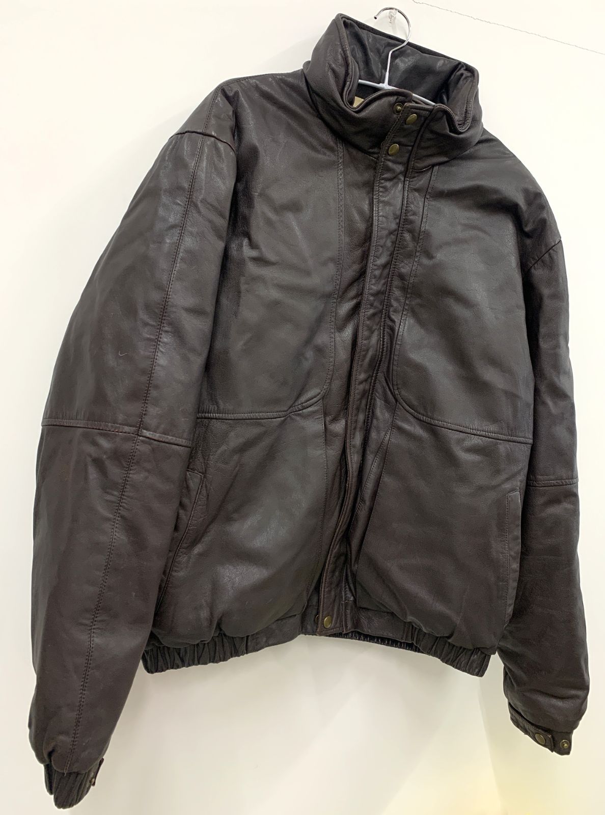 エディーバウアー Eddie Bauer レザージャケット M Eddie Bauer エディーバウアー レザージャケット 黒 XL-TALL