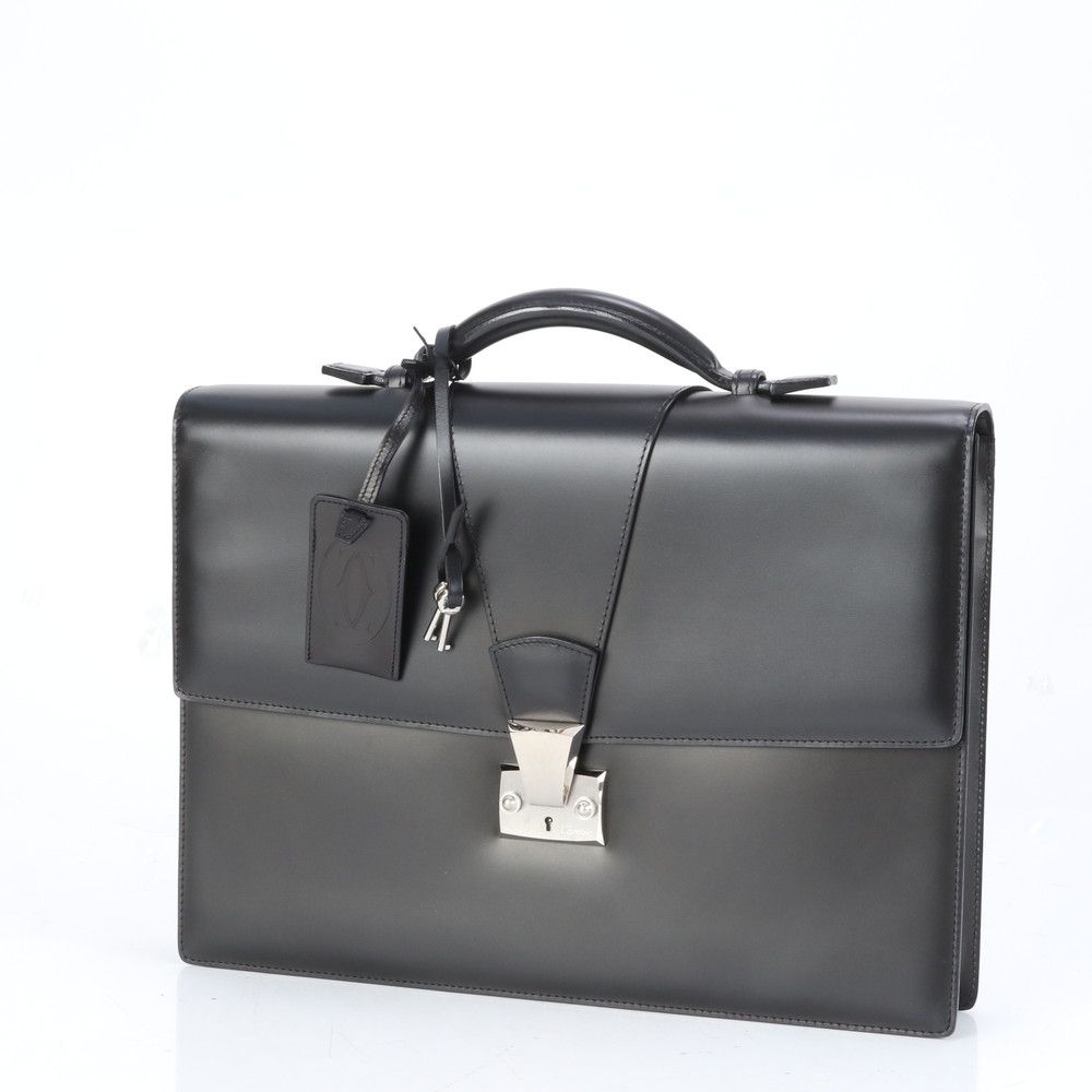 カルティエパシャ/レザー ブリーフケース/ビジネスバッグ