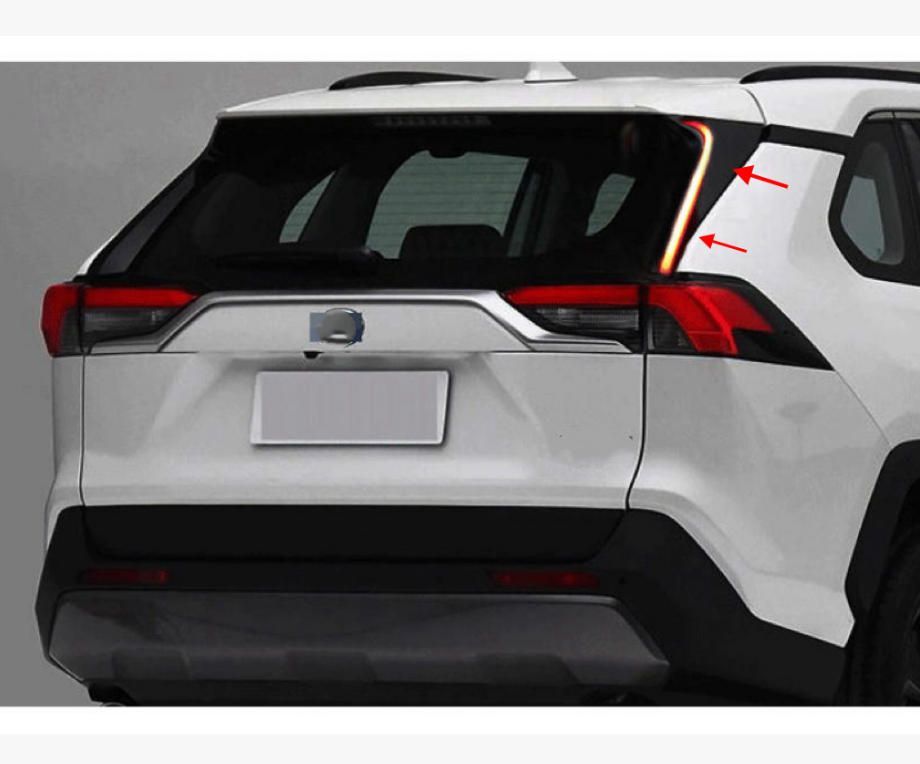 適用19-20款トヨタRAV4栄放LED後バー警告ポストランプ後フォグランプブレーキランプ流光ステアリング 左右2箇 FFCRYSTALESIA_COM