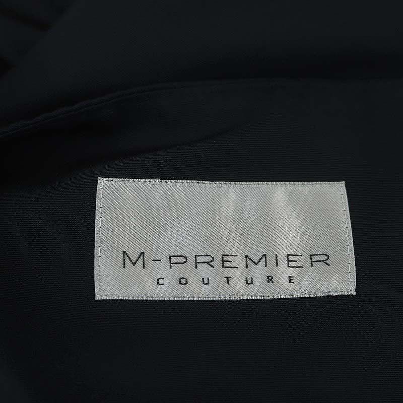 エムプルミエ M-Premier 23AW グログランオープンリボンペプラムジレ 