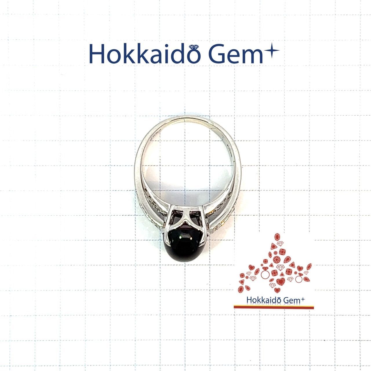 pt900ロードライトガーネットリング - メルカリ