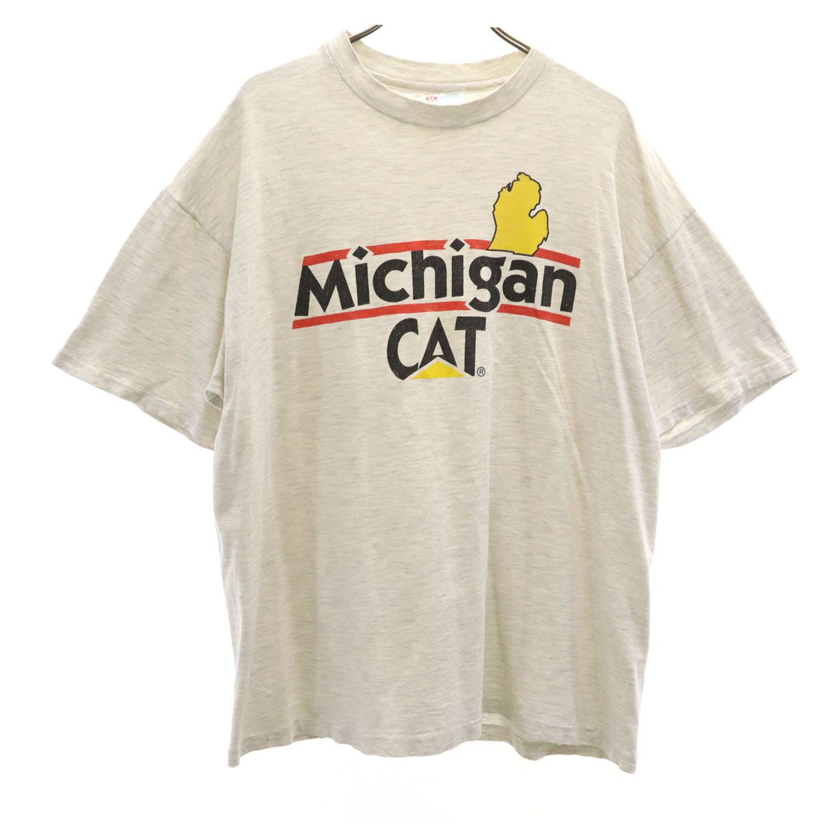 Hanes ヘインズ 90s USA製 オールド キャタピラー Michigan CAT 半袖 T 