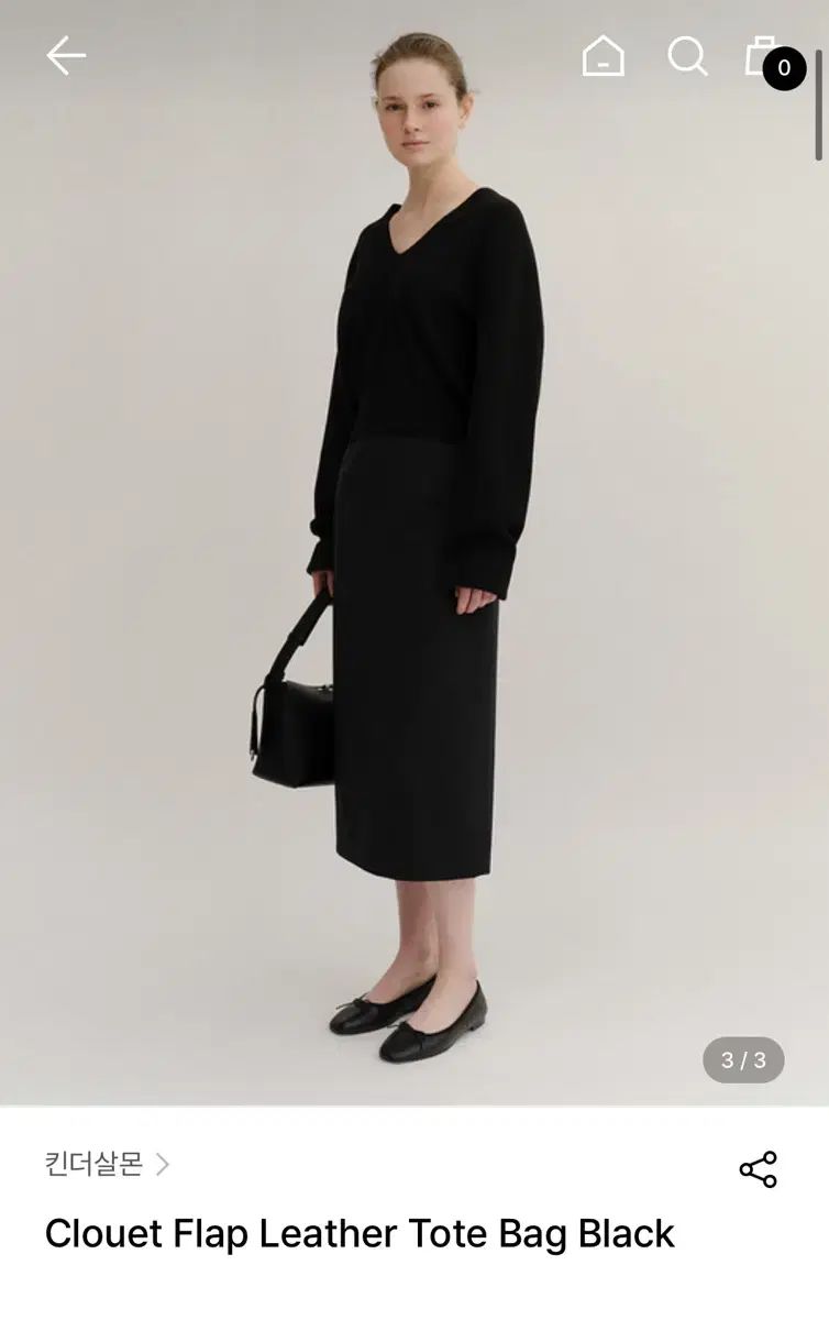 キンダーサーモン Clouet Flap Leather Tote Bag - メルカリ