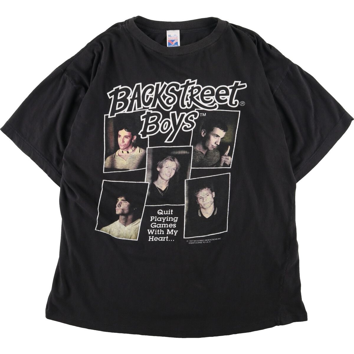 古着 90年代 VECTA BACK STREET BOYS バックストリートボーイズ バンドTシャツ バンT メンズXL ヴィンテージ/evb001929  - メルカリ