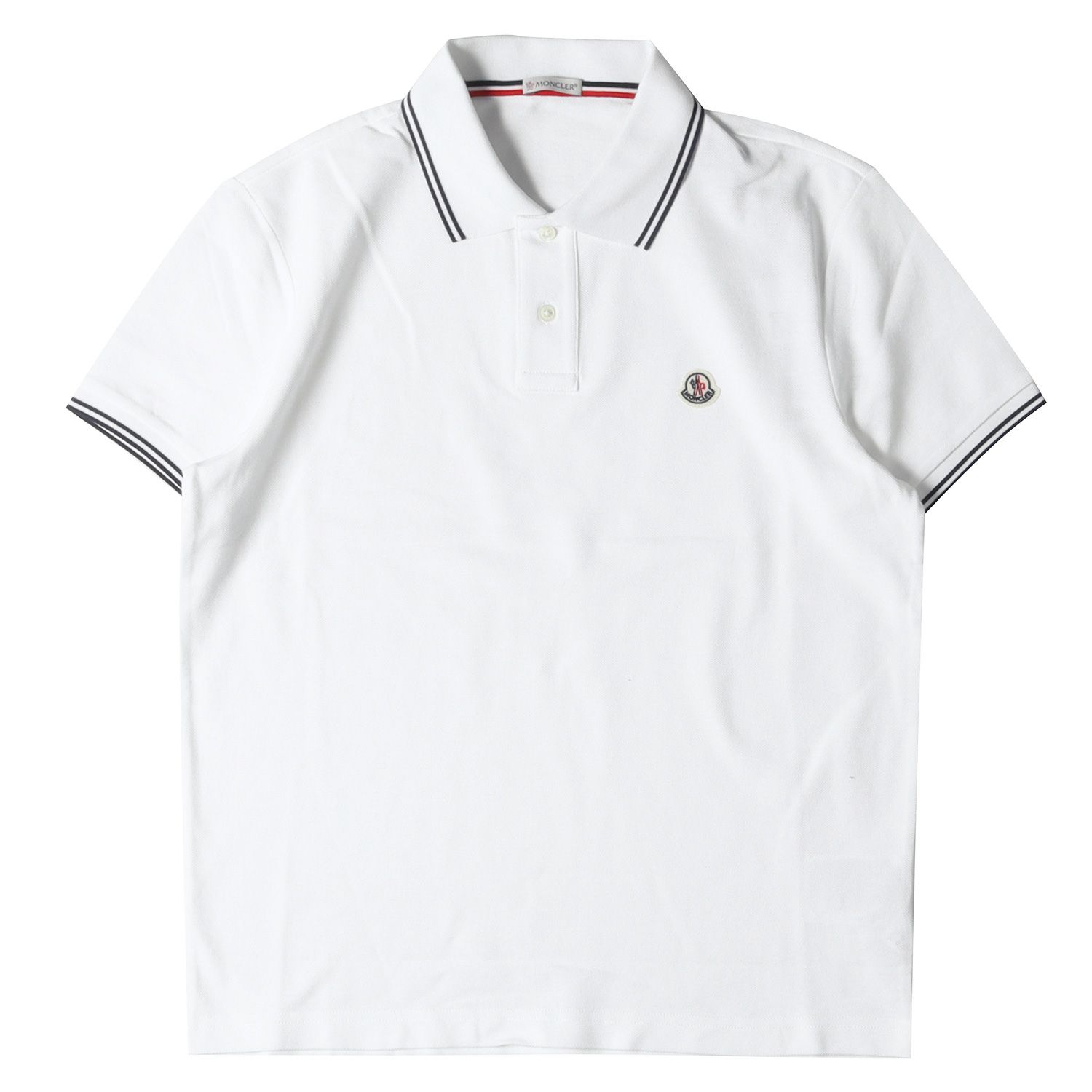 新品 MONCLER モンクレール ポロシャツ ロゴ ワッペン 鹿の子 