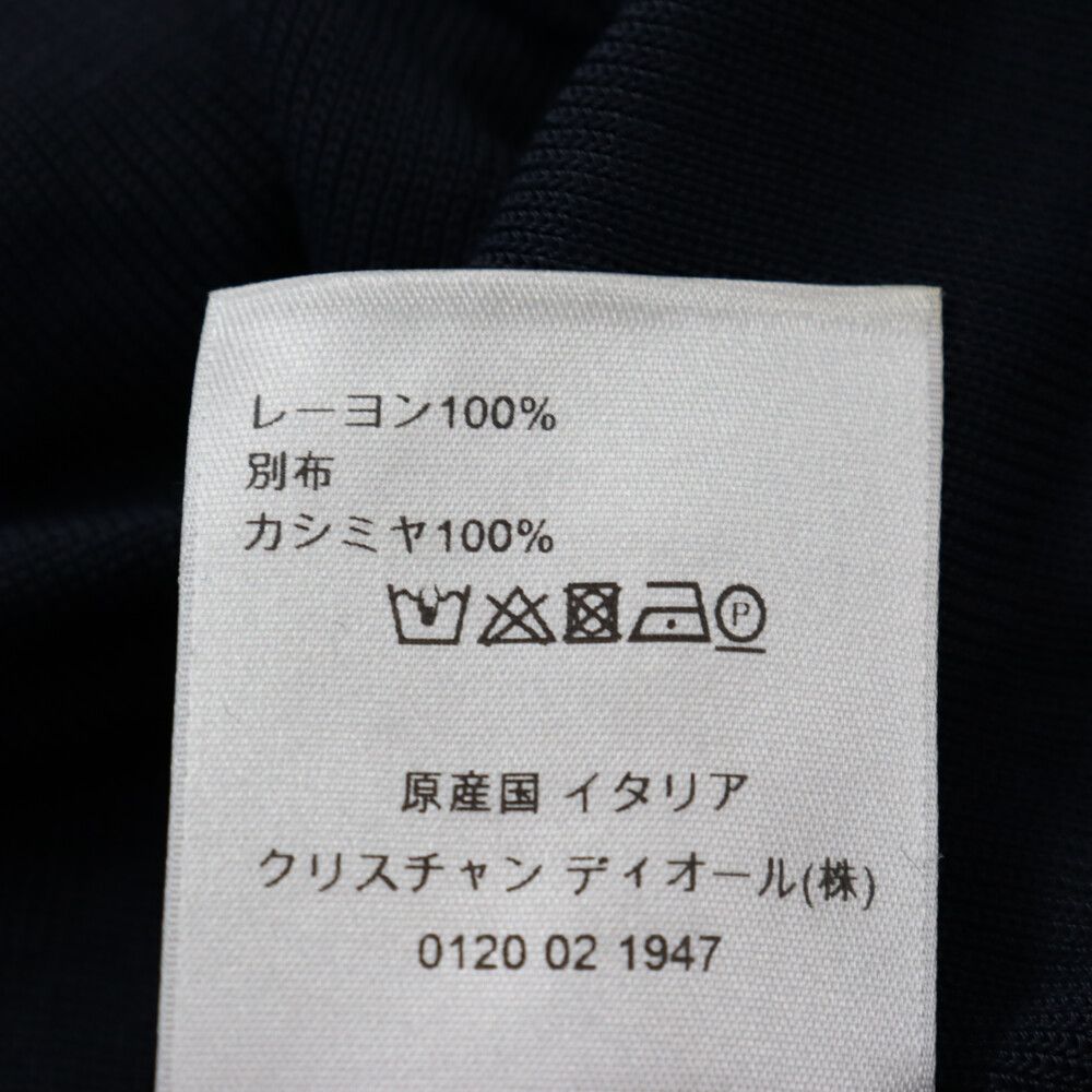 Dior HOMME (ディオールオム) フロントロゴハイネックニット 長袖セーター ネイビー - メルカリ